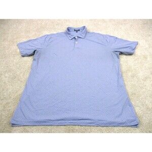 Peter Millar Polo Shirt Adult Extra Large Purple Blue Golf Crown Crafted Mens *